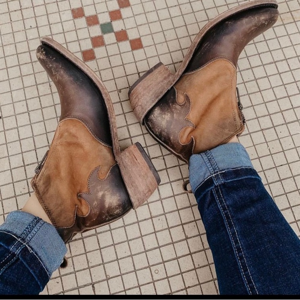 Liberty Black Zip Front Booties